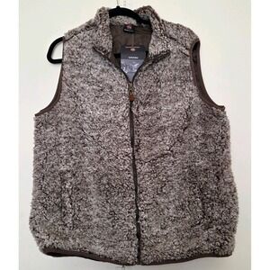 MOUNTAINS & ISLES Woman's Sherpa Vest Size MED NWT